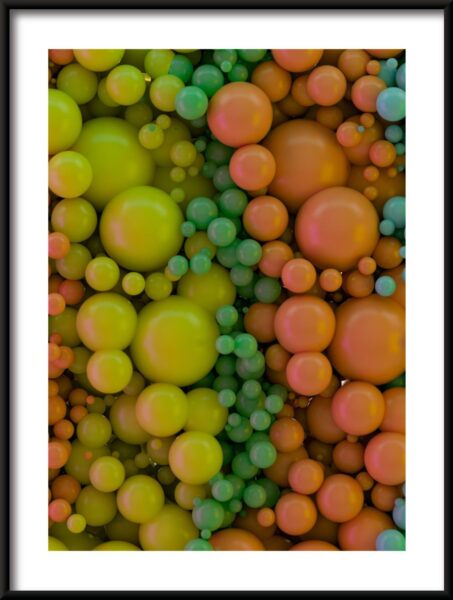 Affiche boules colorées – Image 3