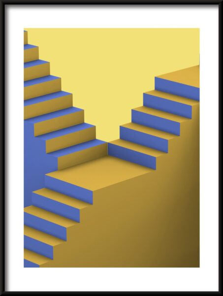 Affiche escalier jaune – Image 3
