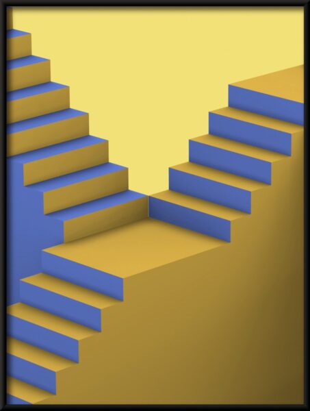 Affiche escalier jaune – Image 4