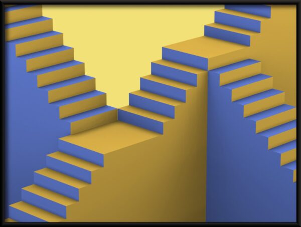 Affiche escalier jaune – Image 2