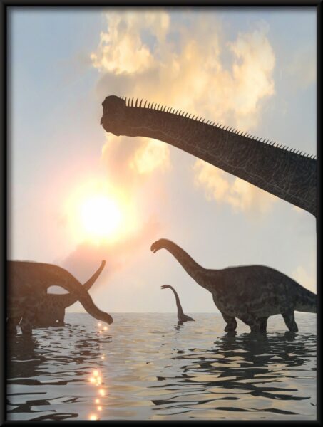Affiche dinosaures au soleil – Image 4