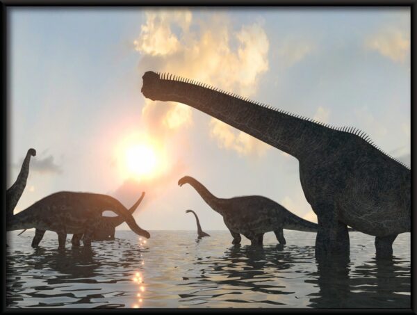 Affiche dinosaures au soleil – Image 2