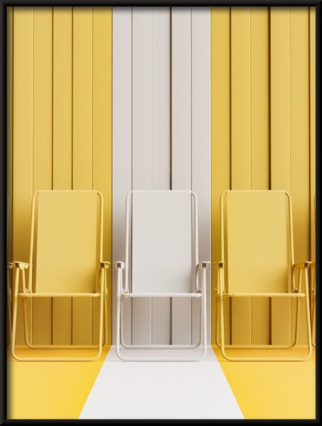 Chaises jaunes Poster – Image 4