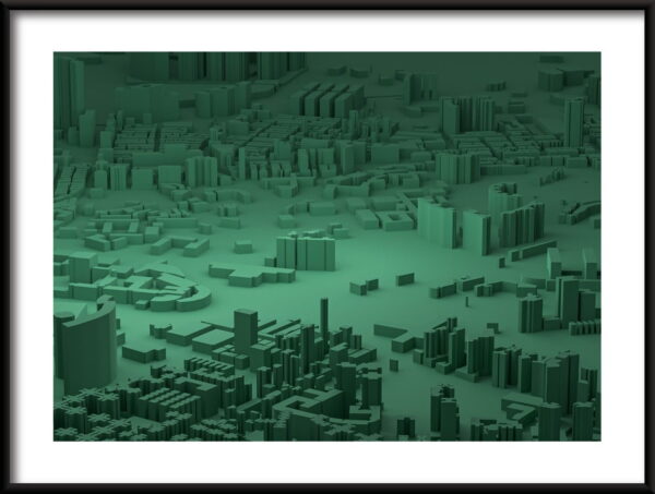 Maquette verte Poster