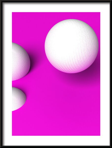 Boules sur violet Poster – Image 3