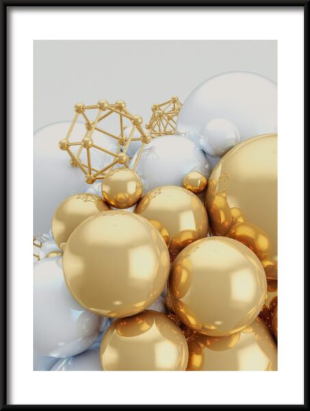 Blanc doré Poster – Image 3