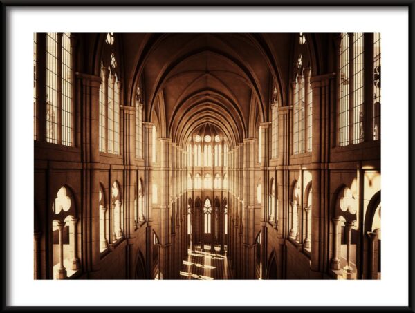Affiche cathédrale gothique