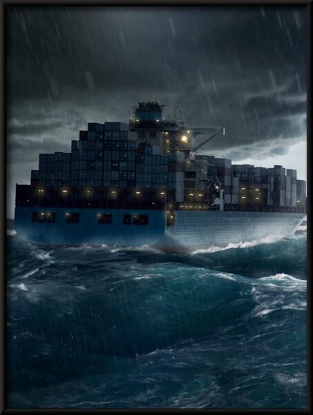 Affiche navire et tempête – Image 4