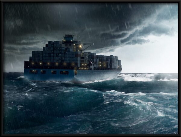 Affiche navire et tempête – Image 2
