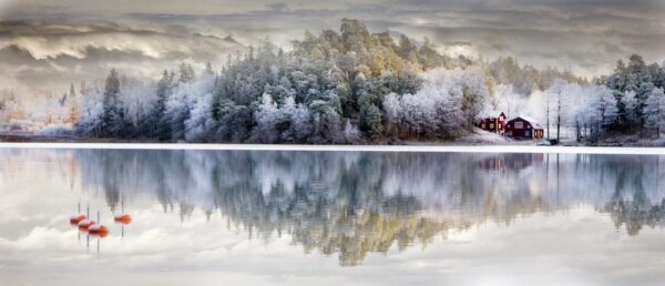 Poster XXL Lac d'hiver
