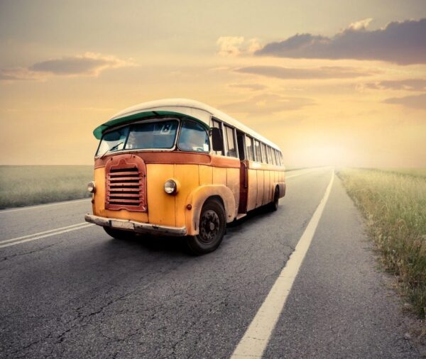 Peinture murale Camionnette jaune