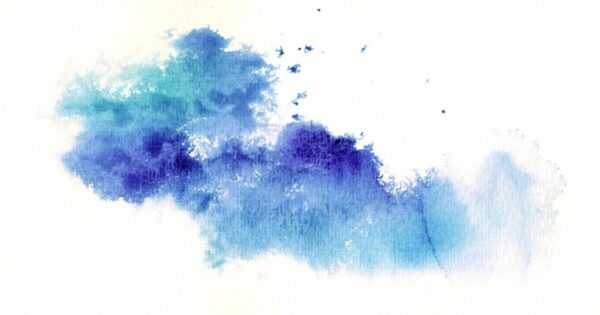 Peinture murale Encre bleue