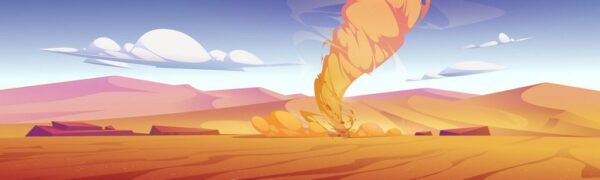 Peinture murale Tornade du désert