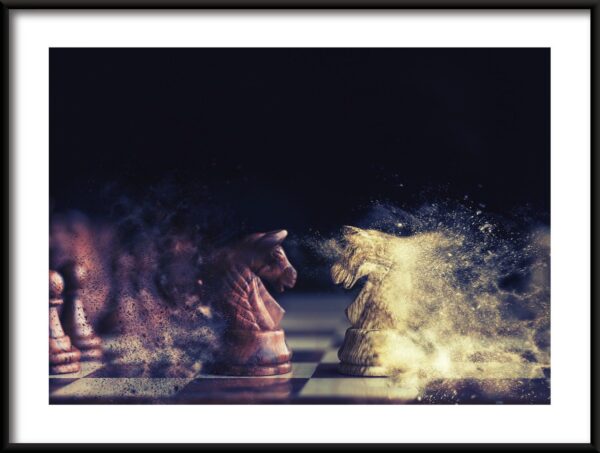 Mouvement d'échecs Poster