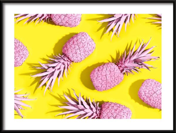 Affiche d'ananas rose