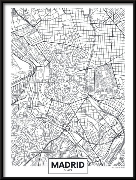 Affiche Carte de Madrid – Image 2