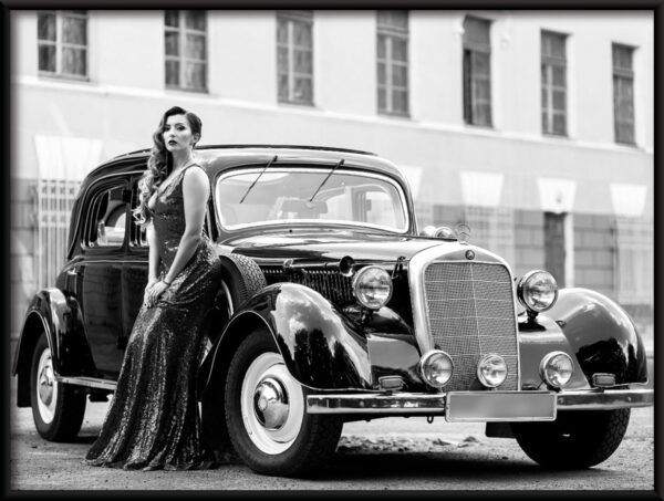 Affiche Mercedes noire – Image 2