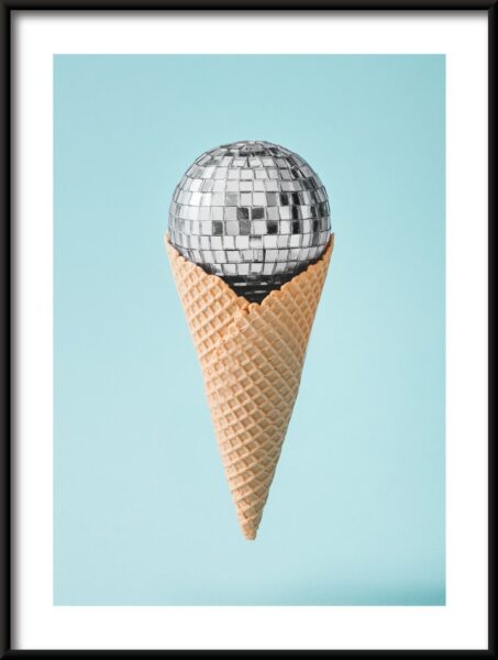 Glace métallique Poster