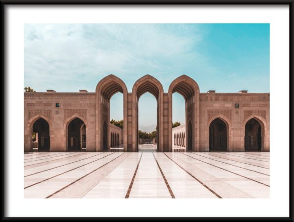 Affiche d'architecture arabe