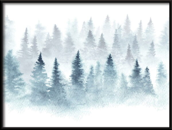 Affiche forêt enneigée – Image 2