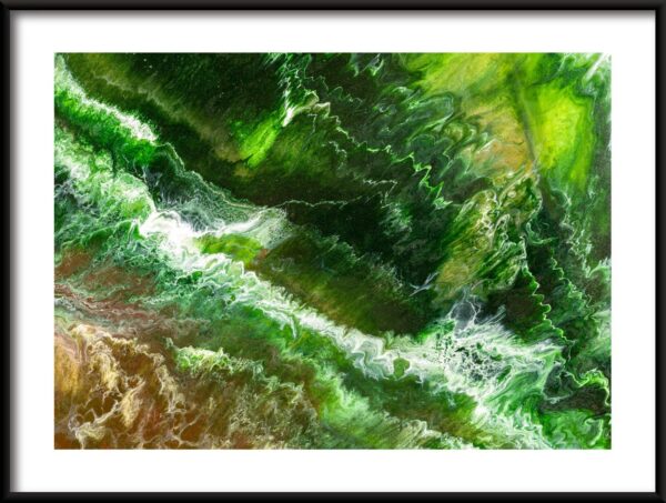 Vagues vertes Poster