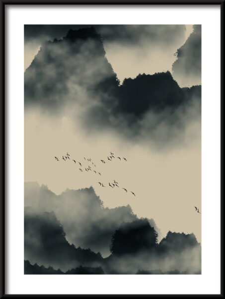 Affiche oiseaux de montagne – Image 3