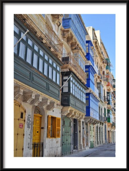 Poster Maisons de ville à Malte