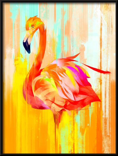 Affiche portrait flamant rose – Image 2