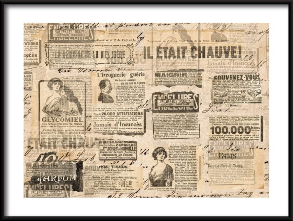 Affiche de journal français