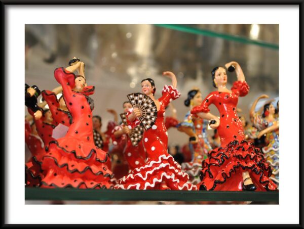 Affiche figurines flamenco