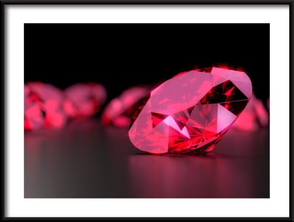 Diamant rubis Poster
