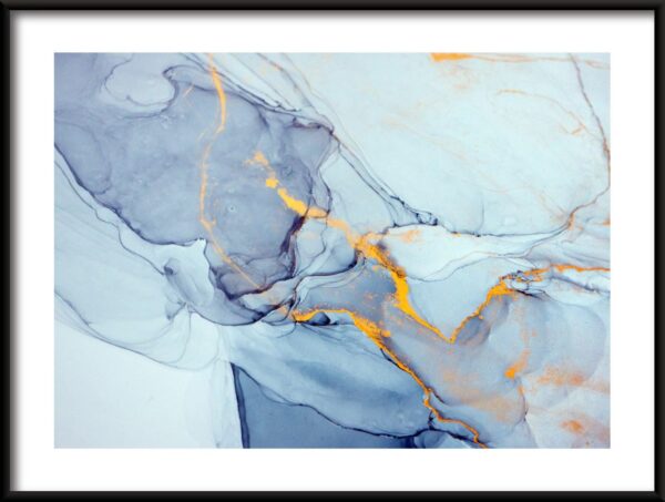 Or bleu Poster