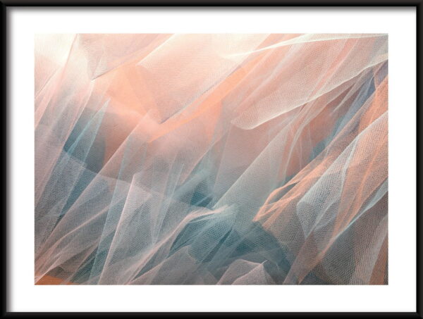 Affiche en organza pastel