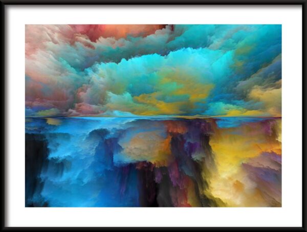 Affiche explosion de couleurs