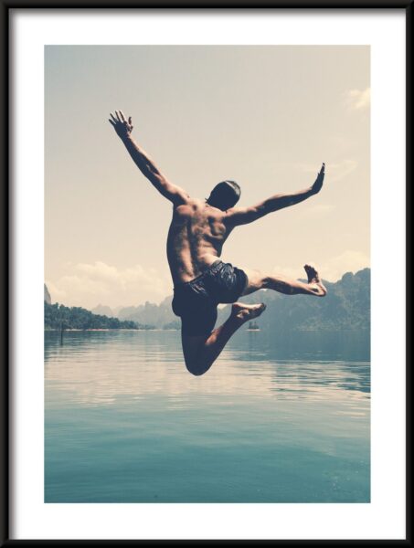 Sauter dans l'eau Poster – Image 3