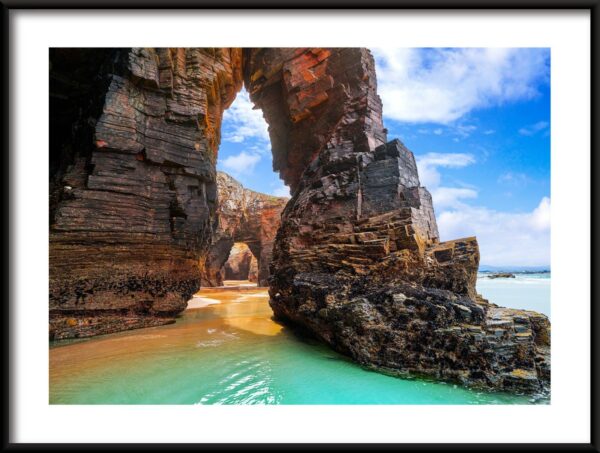 Plage des cathédrales Poster