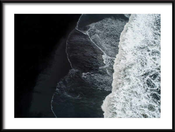 Plage noire Poster