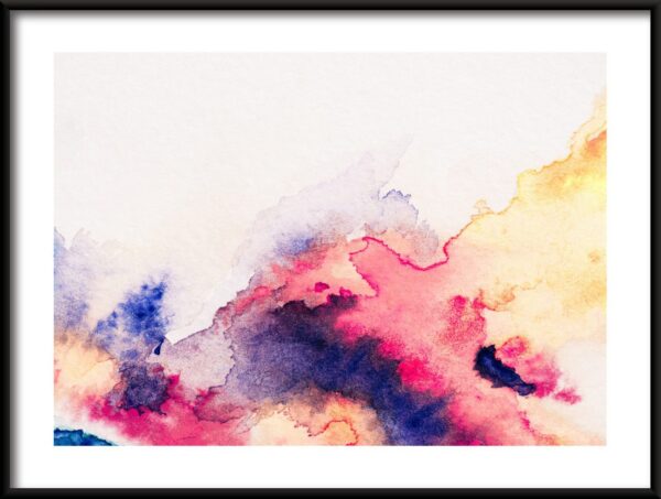 L'affiche aux couleurs chaudes