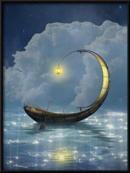 Affiche bateau lunaire – Image 4