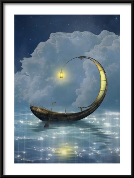 Affiche bateau lunaire – Image 3