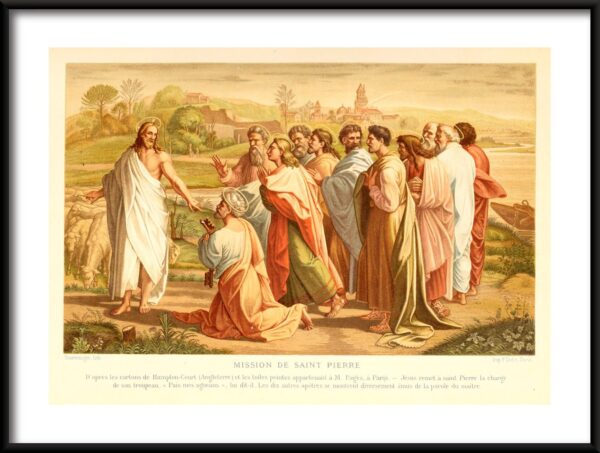 Affiche Jésus et Pierre