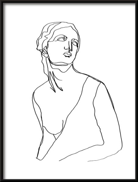 Ligne noire Poster