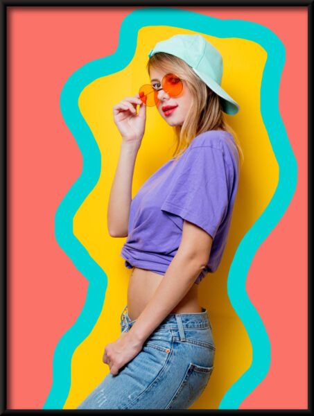 Lunettes de soleil roses Poster – Image 4