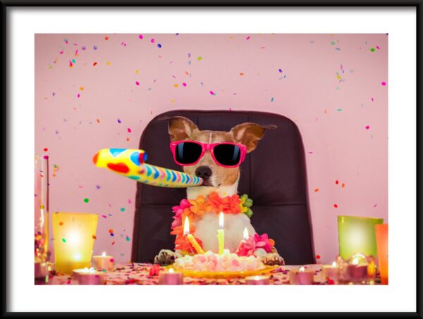 Anniversaire de chien Poster
