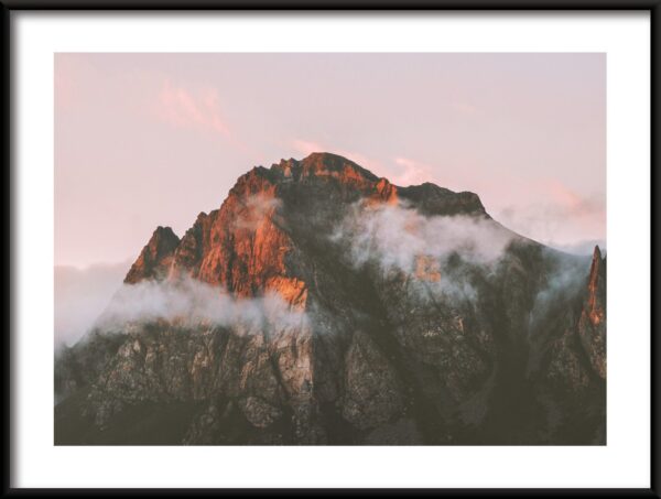 Affiche Montagne Rouge