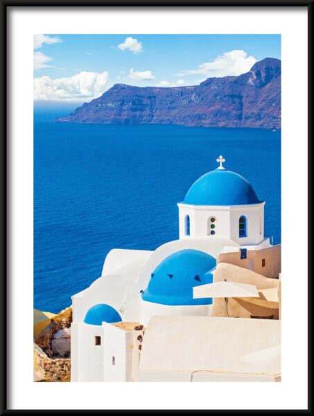 Bleu grec Poster