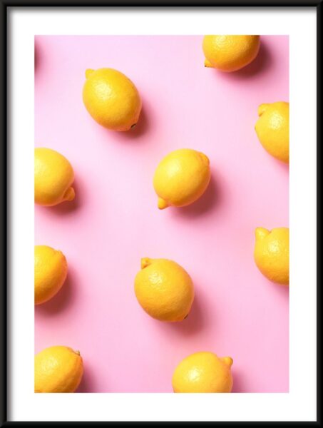 Citrons en rose Poster – Image 3