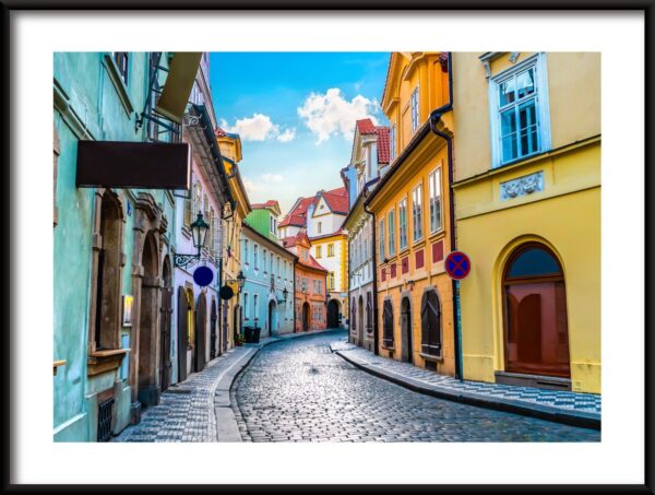 Affiche de la ruelle de Prague