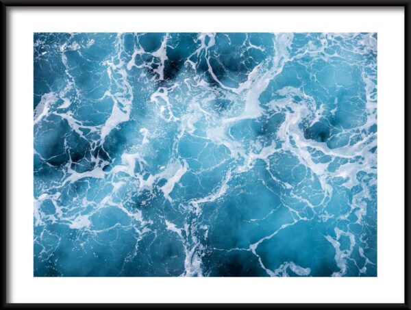 Vagues blanches Poster