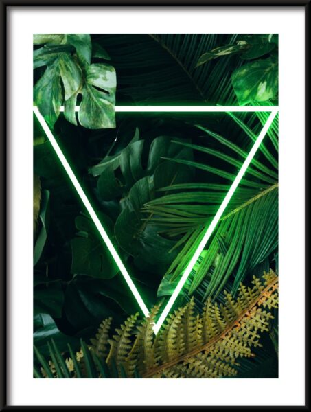 Poster Triangle en vert – Image 3
